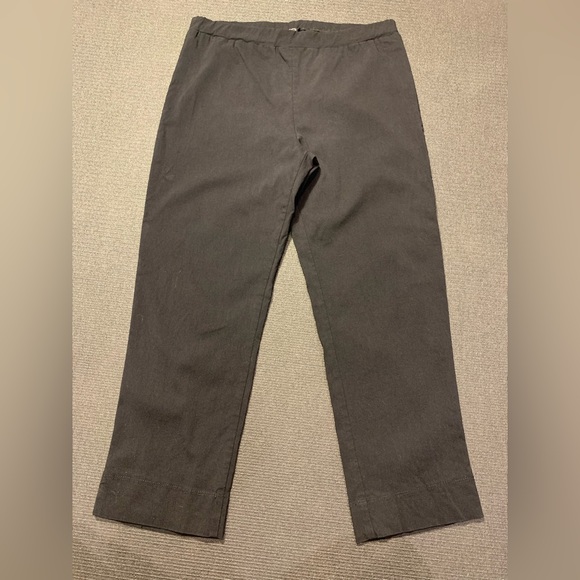 Clara Sun Woo Pull On Ankle Pants Black Size Large - Picture 1 of 6